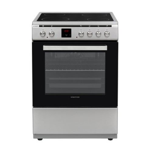 COOKER FREE STANDING  UFV-60289TPT ΚΕΡΑΜΙΚΗ INOX A 69LT (POP / ΟΘΟΝΗ / ΤΗΛΕΣΚΟΠΙΚΟΣ)